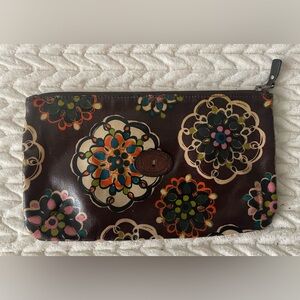 Fossil Key-Per Floral Boho Bohemian Cosmetic Bag Clutch
